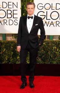 Colin Firth wears Chopard to the 72nd Golden Globes Awards, Los Angeles, January 11th 2015